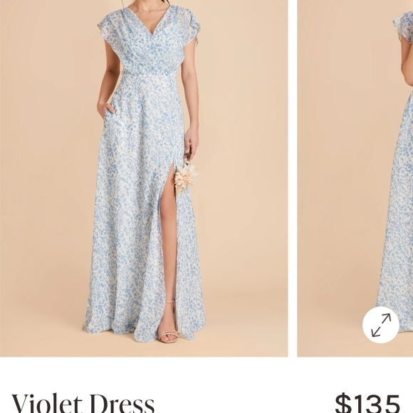 Birdy Grey Light Blue Floral Wedding Dress - Picture 5 of 10